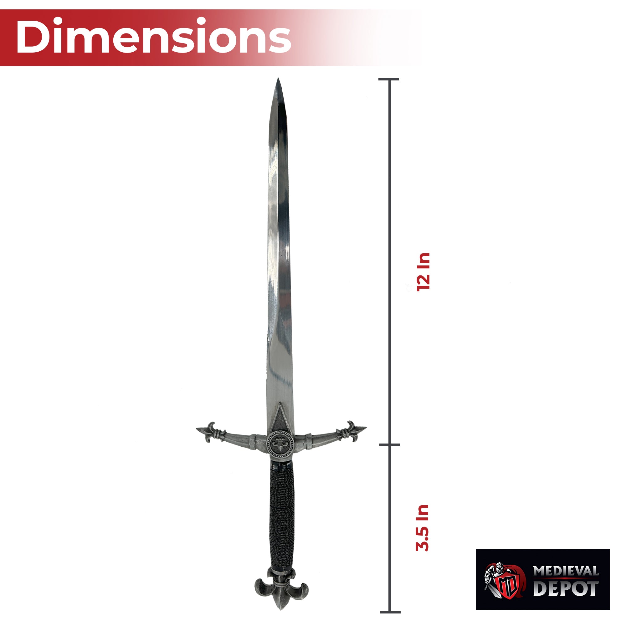 French King's Divinity Fleur De Lis Dagger Knives - Tophatter Daily Deals