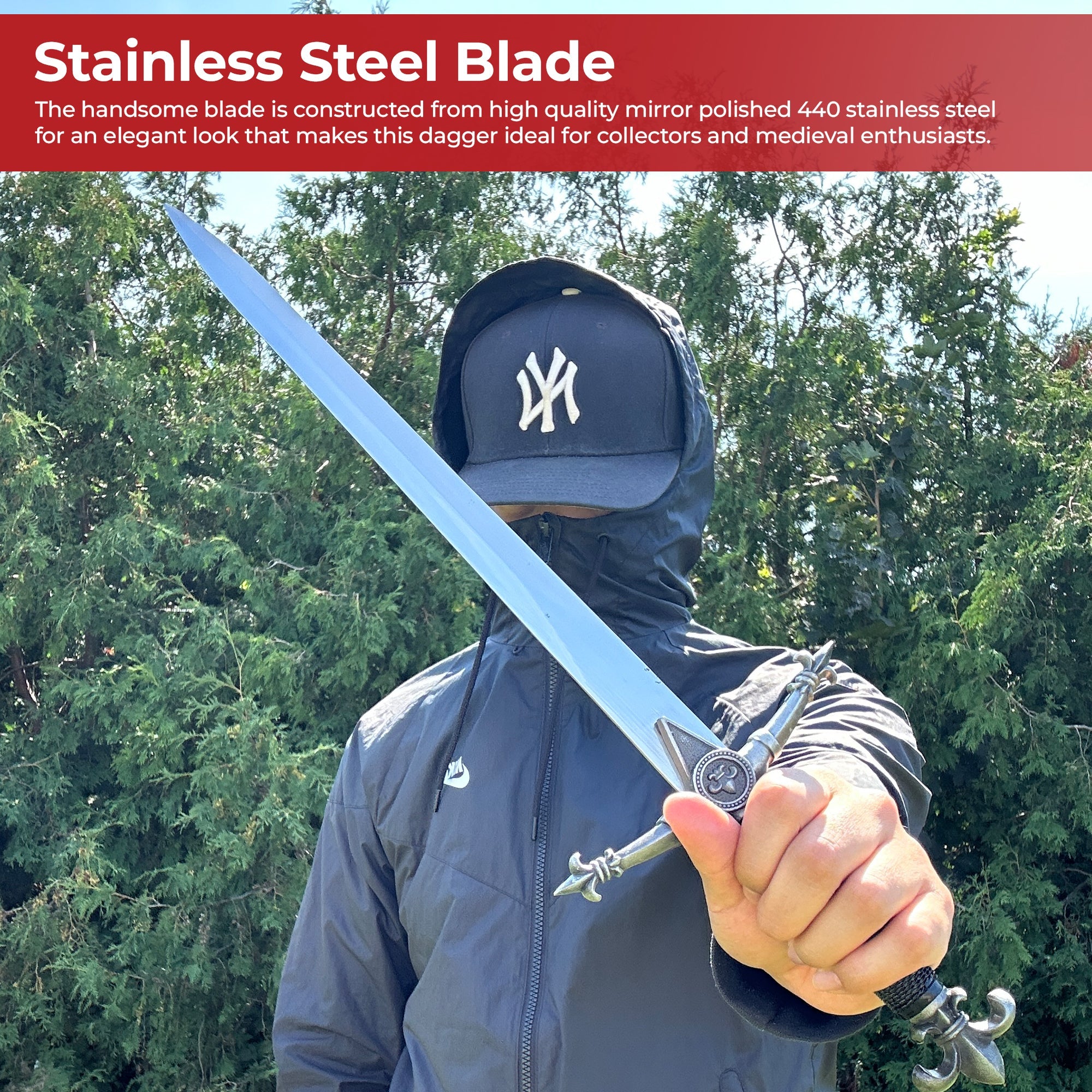 French King's Divinity Fleur De Lis Dagger Knives - Tophatter Daily Deals
