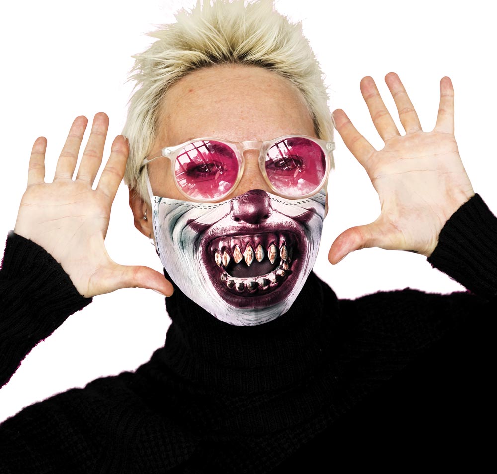 Mask Cover Razor Teeth Clown Halloween Masks - Tophatter Daily Deals