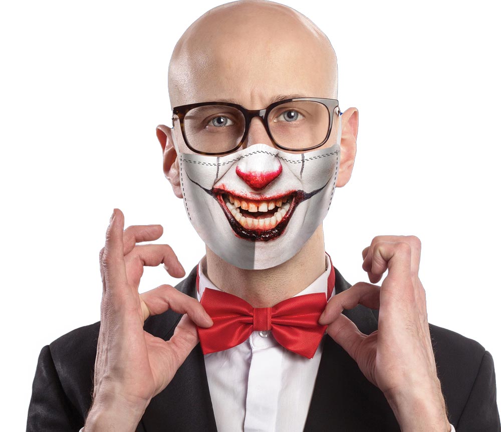 Mask Cover Creepy Clown Halloween Masks - Tophatter Daily Deals