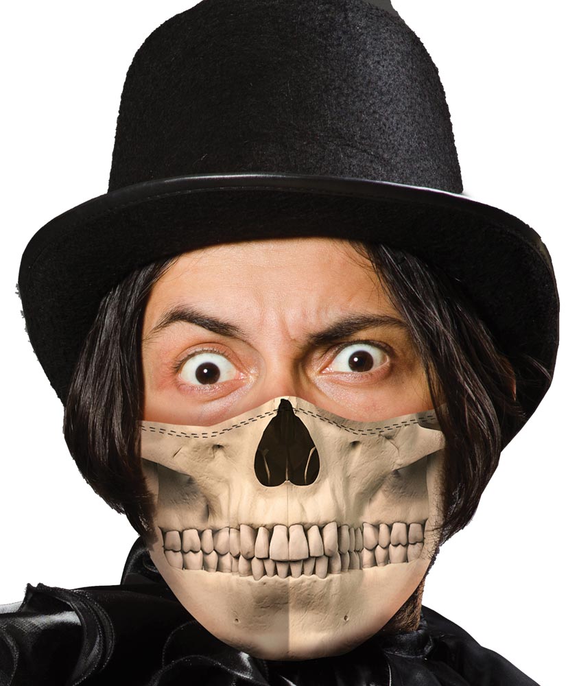 Mask Cover Skull Face Halloween Skeleton Decorations - Tophatter Daily Deals