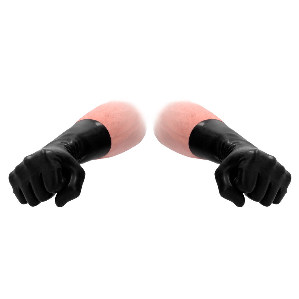 Fist It Short Latex Gloves – Unisex Hygienic Play Gloves > Bondage Gear > Sensory Gloves - Tophatter Daily Deals