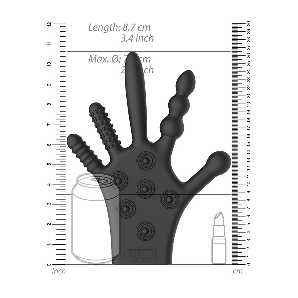 FISTIT Silicone Stimulation Glove – Ultra-Stretchy Finger Toy > Bondage Gear > Sensory Gloves - Tophatter Daily Deals