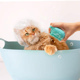 Soft Dog Cat Pet Bath Scrubber Massager Brush With Shampoo Dispenser Pet Supplies - Tophatter Daily Deals