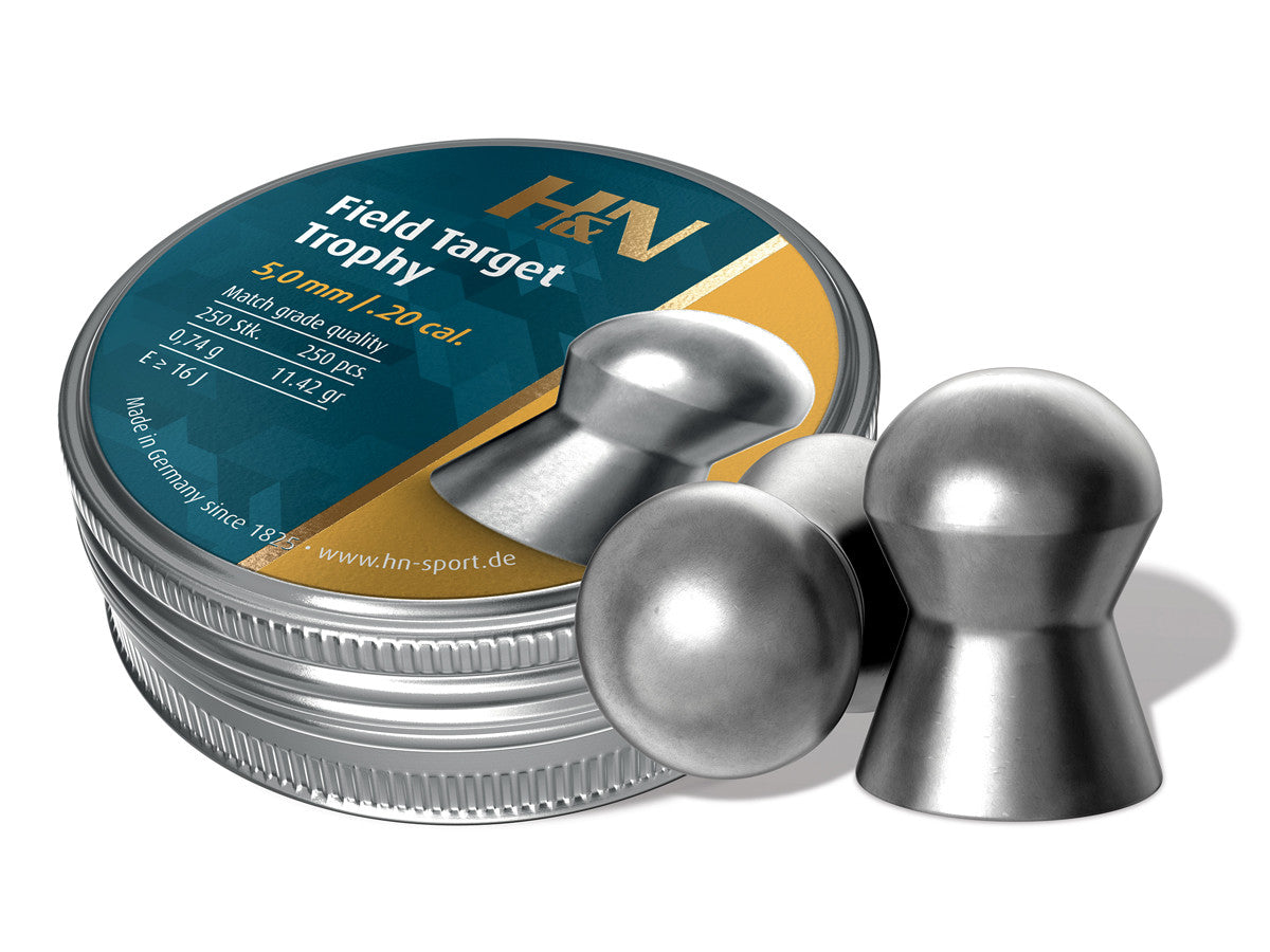 H&N Field Target Trophy .20 Cal, 11.42 Grains, Domed, 250ct - Tophatter Daily Deals