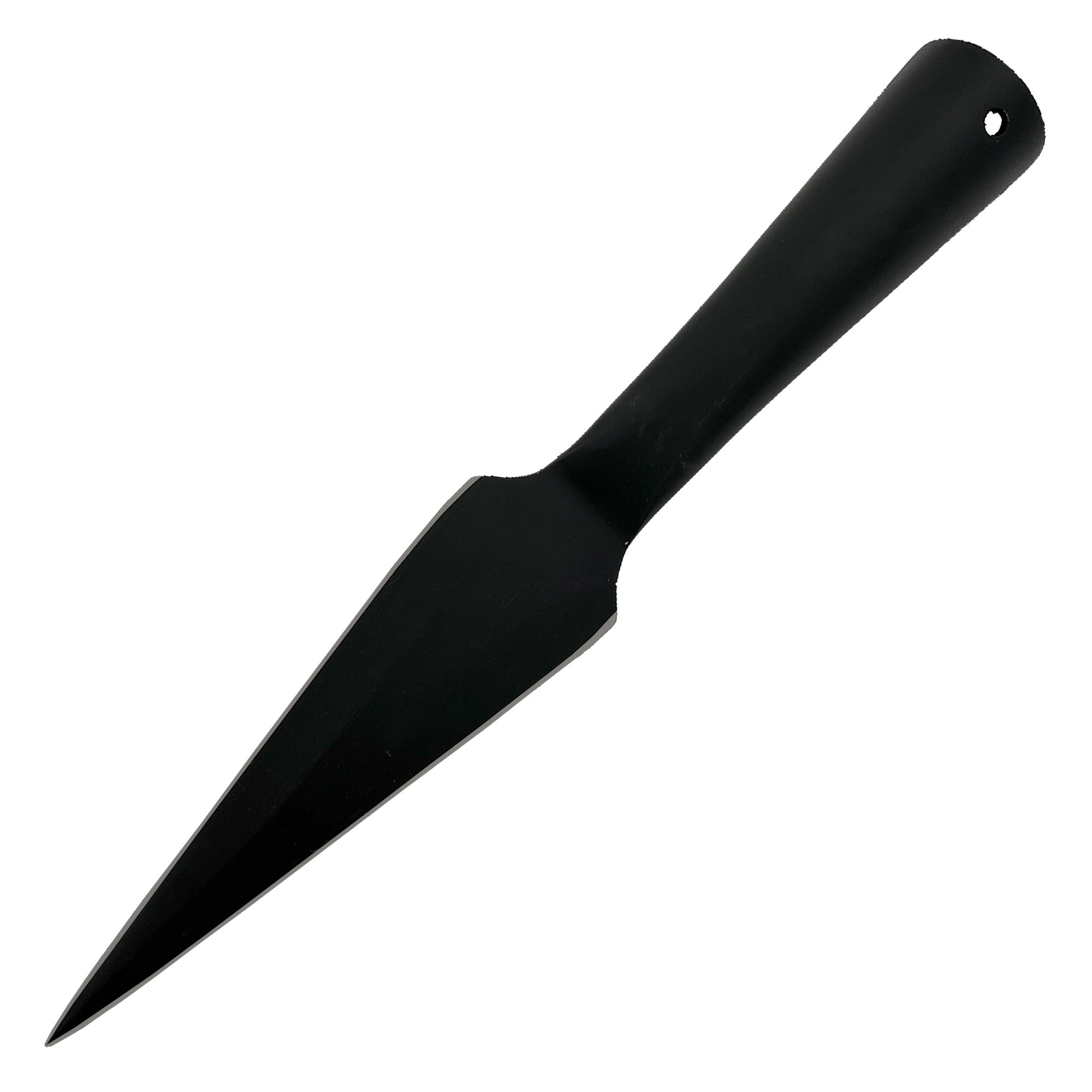 Functional Forged Blackened Iron Spear Head historical period - Tophatter Daily Deals