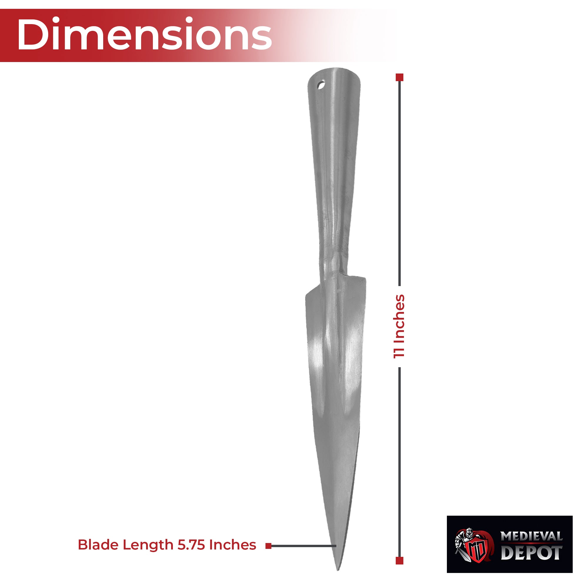 Functional Horsa Medieval Spear Head historical period - Tophatter Daily Deals