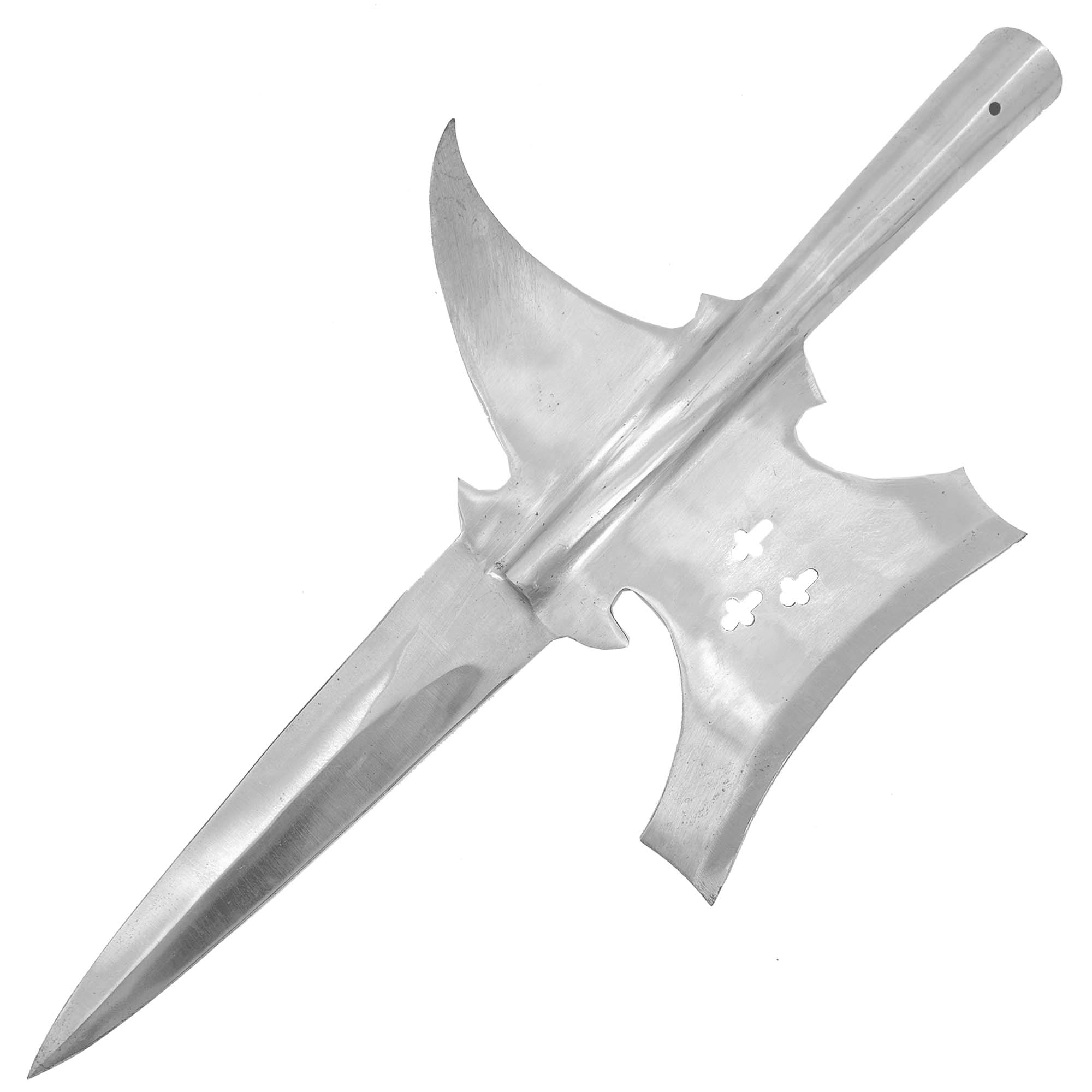Functional Templar Knight Triple Edge Medieval Halberd Spearhead Knives - Tophatter Daily Deals