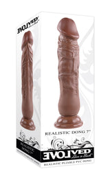 Evolved 7 Inch Realistic Dong (Flesh Brown) – Realistic Dong 7 Inch > Dildos > Realistic Dildos - Tophatter Daily Deals