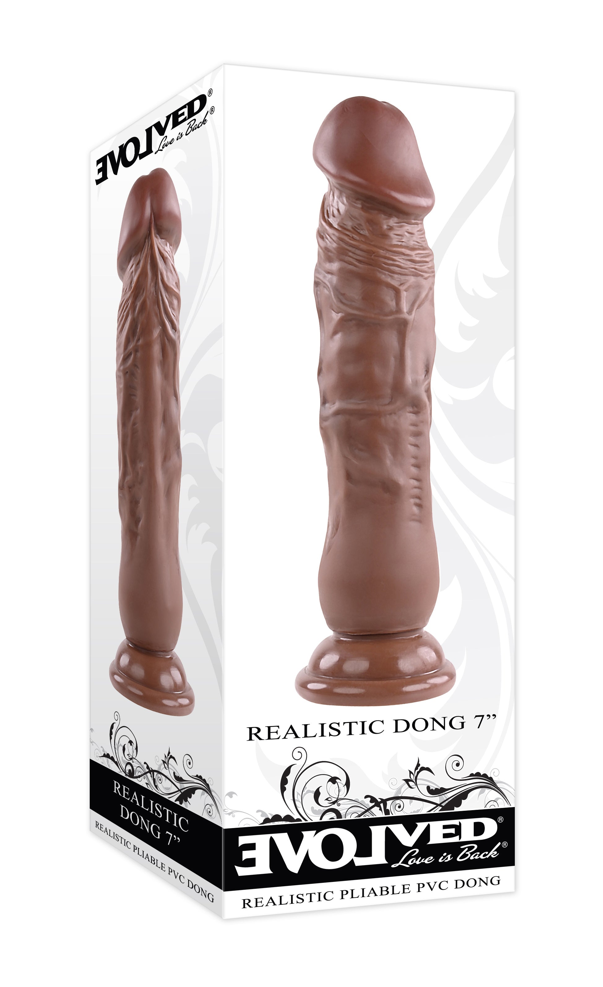 Evolved 7 Inch Realistic Dong (Flesh Brown) – Realistic Dong 7 Inch > Dildos > Realistic Dildos - Tophatter Daily Deals