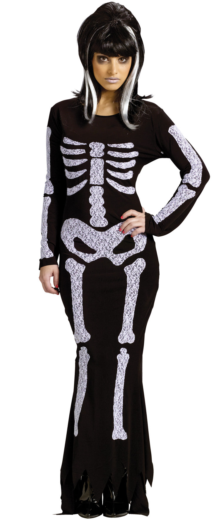 Women's Lace Skeleton Costume Halloween Skeleton Decorations - Tophatter Daily Deals