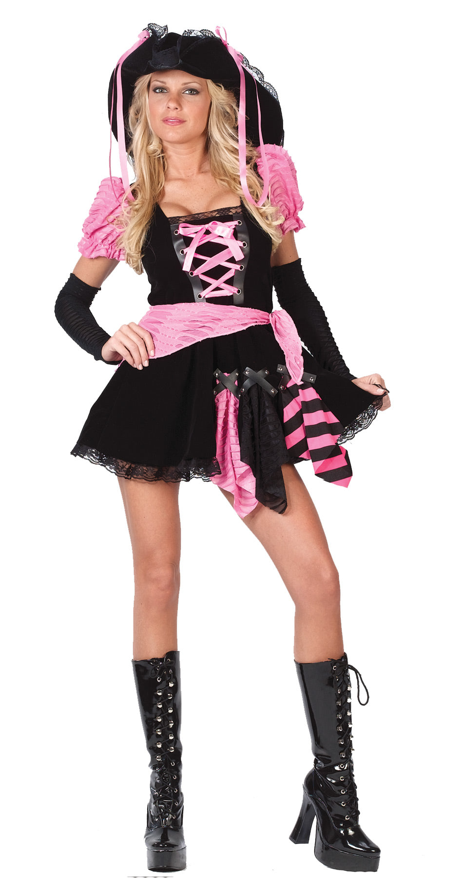 Women's Pirate Pink Punk Costume Womens Halloween Costumes - Tophatter Daily Deals
