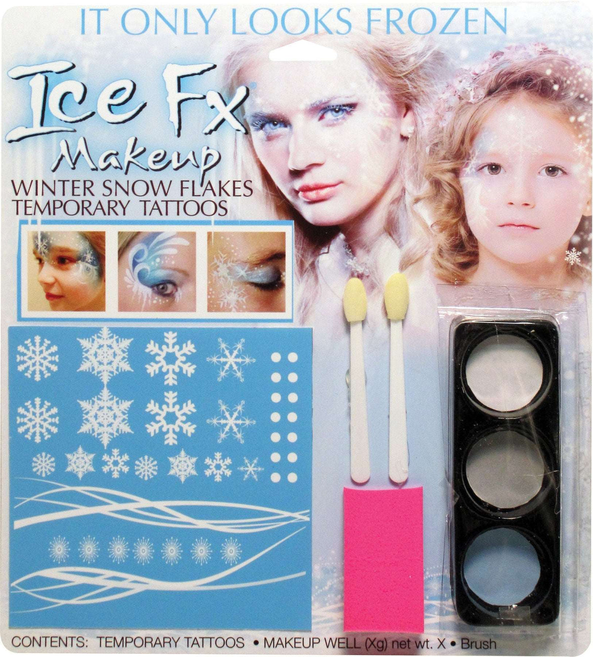 Winter Snow Flake Make Up Kit Special Effects Makeup - Tophatter Daily Deals