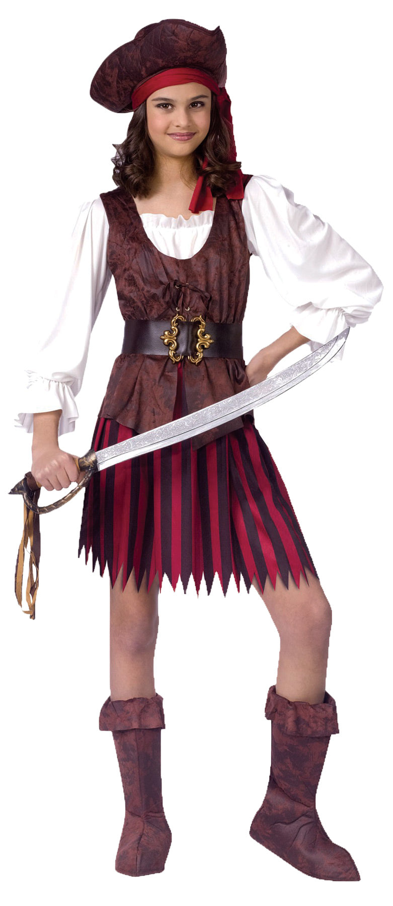 High Seas Buccaneer Girl Pirate Halloween Costumes - Tophatter Daily Deals