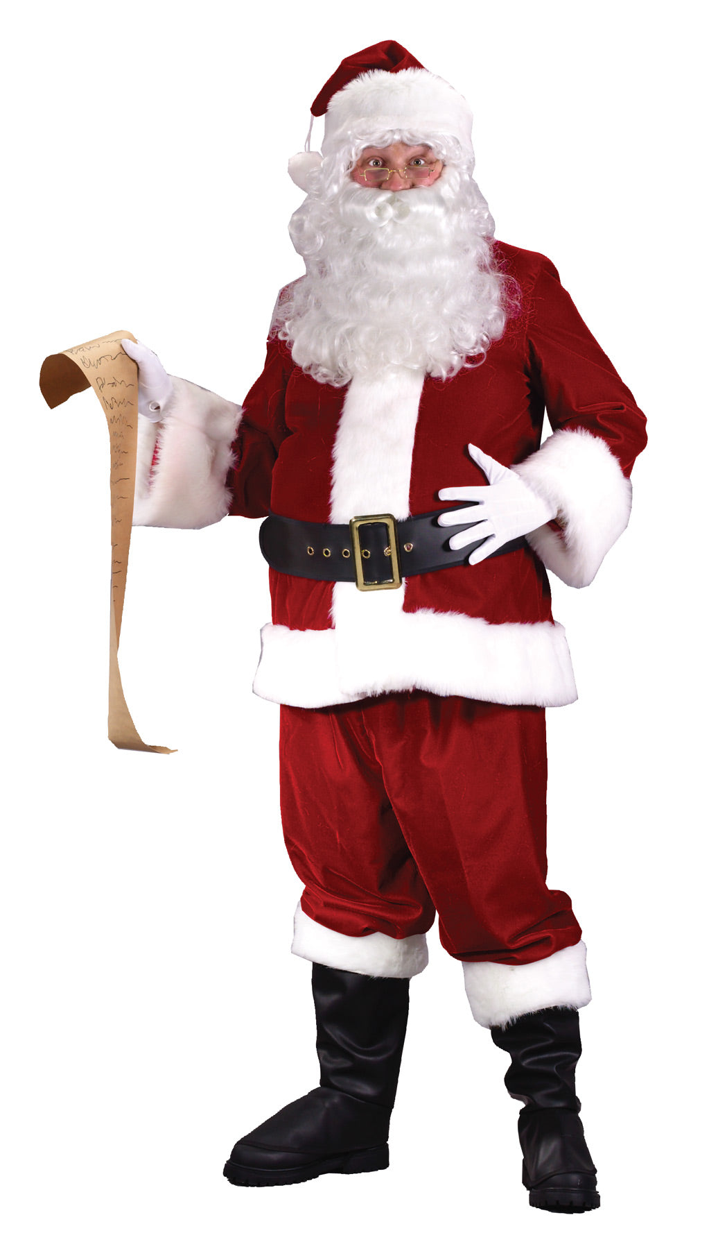 Men's Plus Size Ultra Velvet Santa Suit Christmas Decorations & Props - Tophatter Daily Deals
