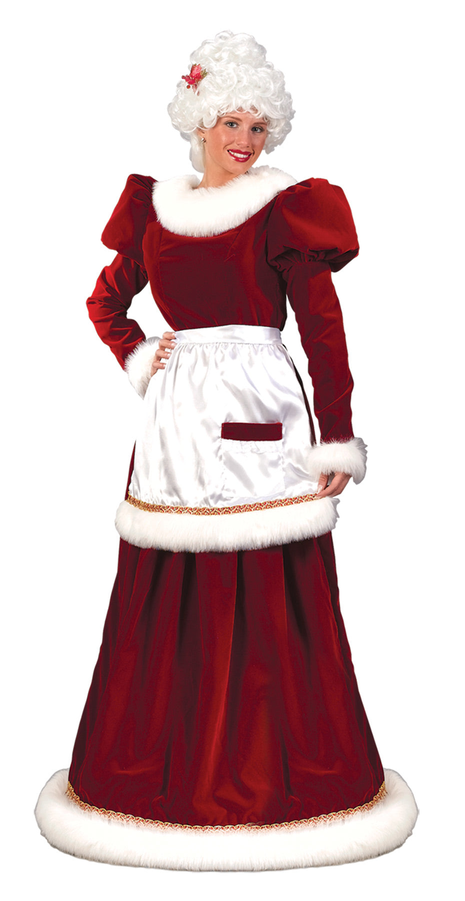 Women's Mrs. Santa Velvet Dress Christmas Decorations & Props - Tophatter Daily Deals