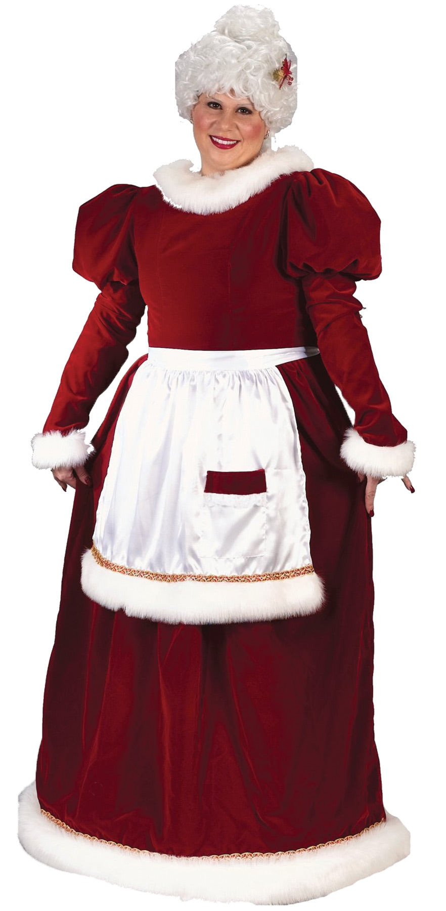 Women's Plus Size Velvet Mrs. Claus Costume Plus Size Halloween Costumes - Tophatter Daily Deals