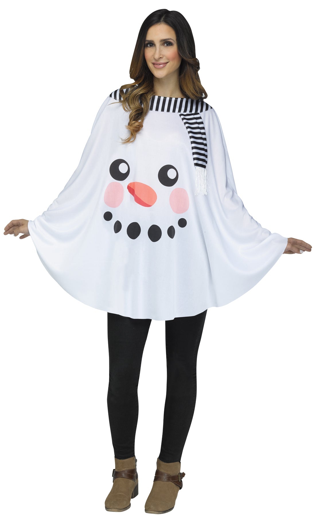 Snowman Poncho Adult Christmas Decorations & Props - Tophatter Daily Deals