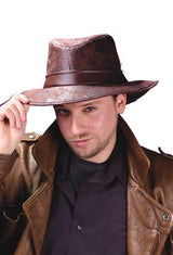 Fedora Leather-Look Halloween Hats & Headpieces - Tophatter Daily Deals
