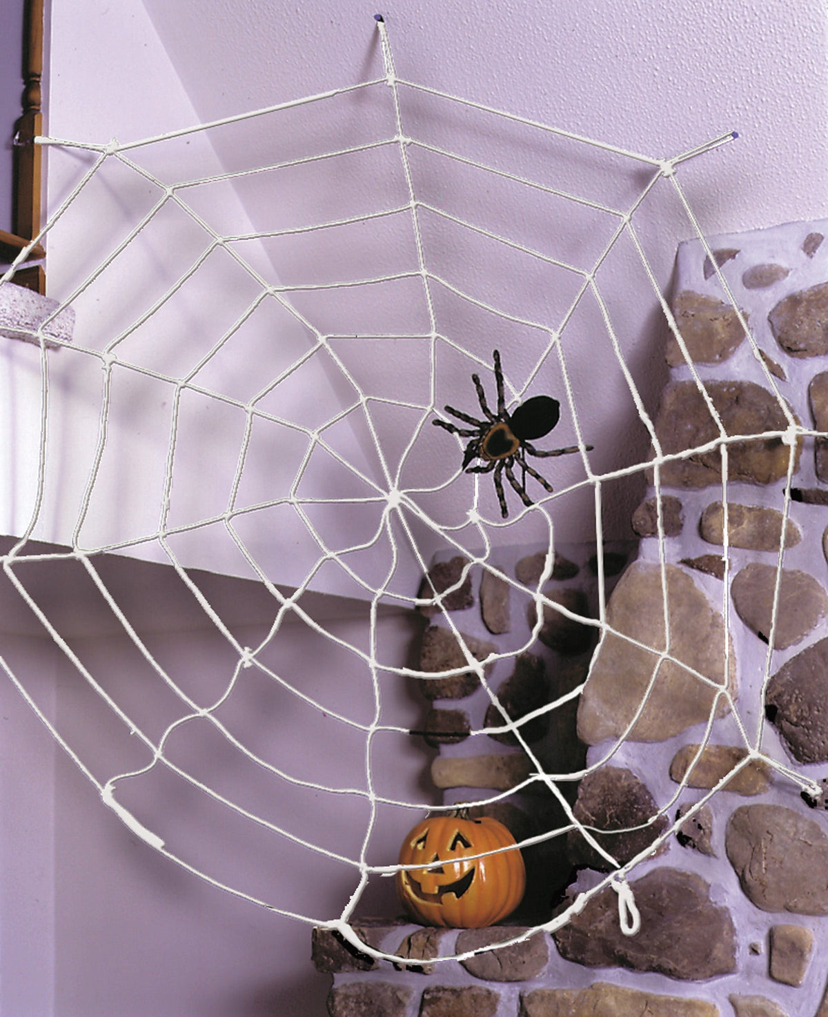 9' Spiderweb Rope Halloween Spider Decorations - Tophatter Daily Deals