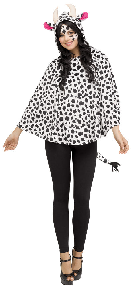 Women's Cow Hooded Poncho Halloween Costume Sets - Tophatter Daily Deals