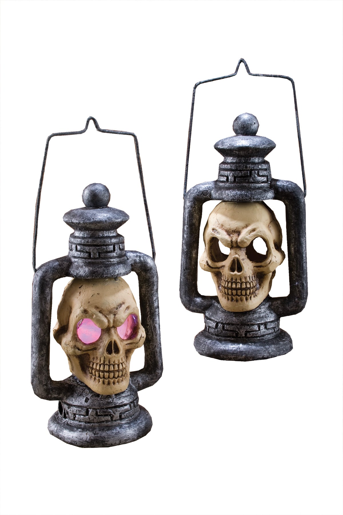 Skull Lantern Light-Up Halloween Skeleton Decorations - Tophatter Daily Deals