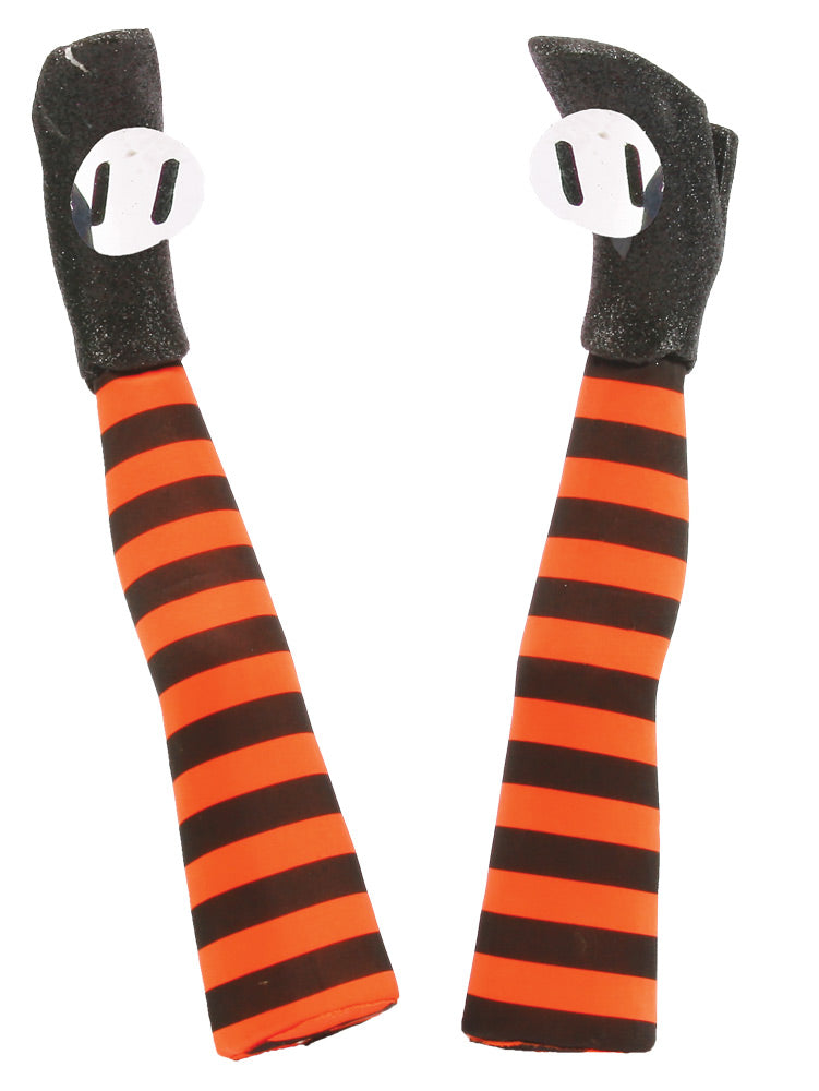 Witch Legs Yard Stakes - Pack of 2 Halloween Outdoor Decorations - Tophatter Daily Deals