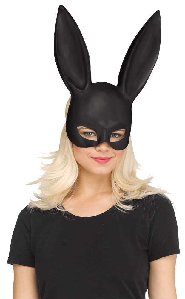 Bunny Mask Black Matte Halloween Masks - Tophatter Daily Deals