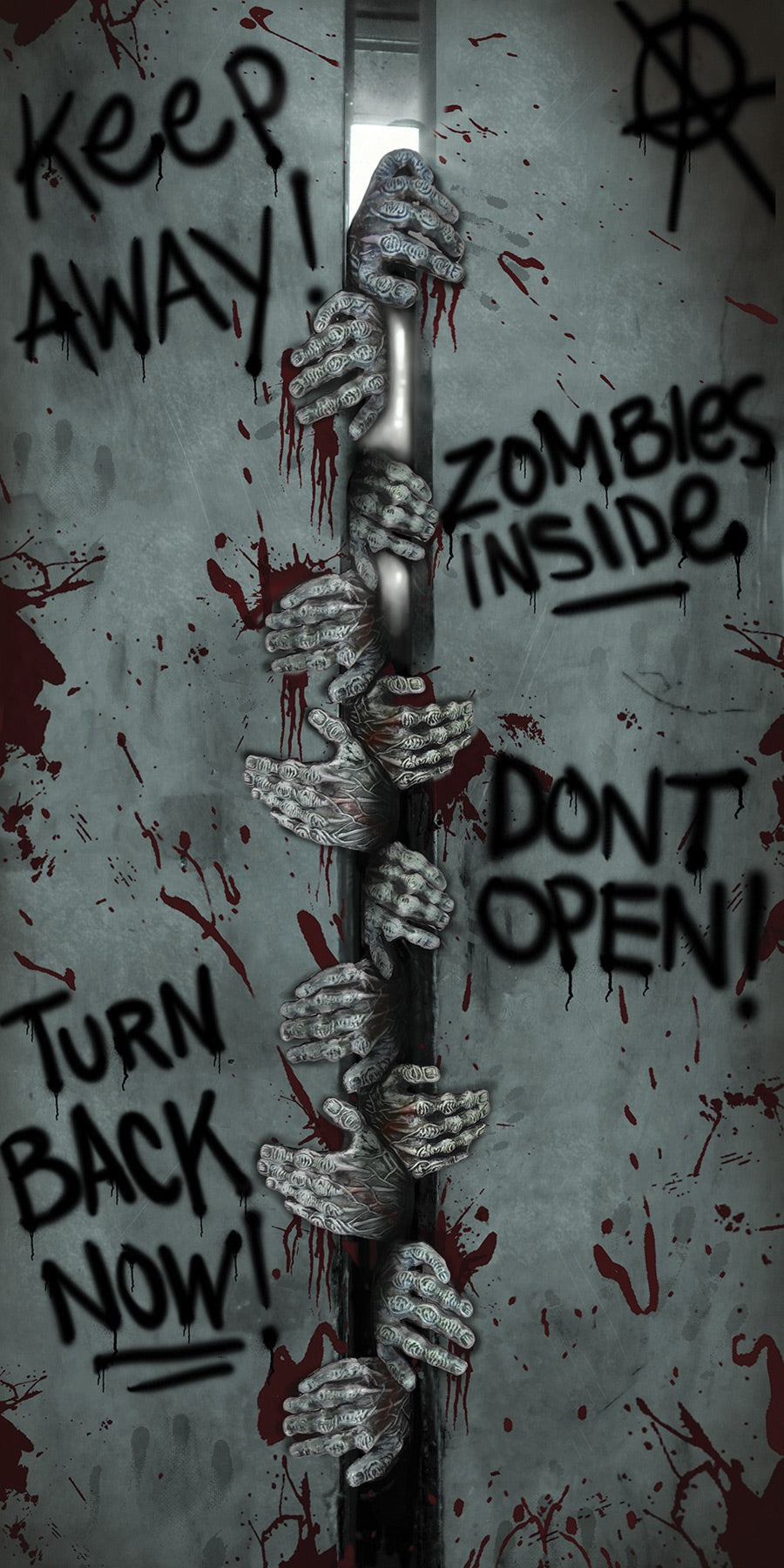 Zombie Door Cover Breakout Halloween Door Decorations - Tophatter Daily Deals