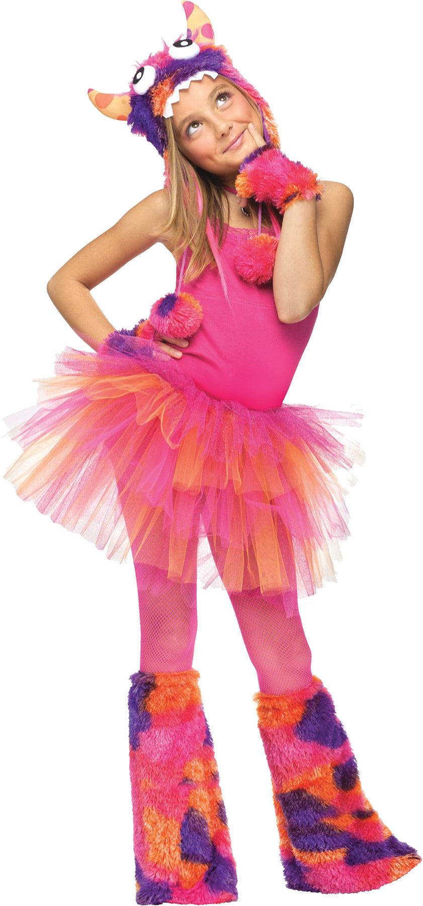 Monster Hoodie Child Orange Halloween Hats & Headpieces - Tophatter Daily Deals