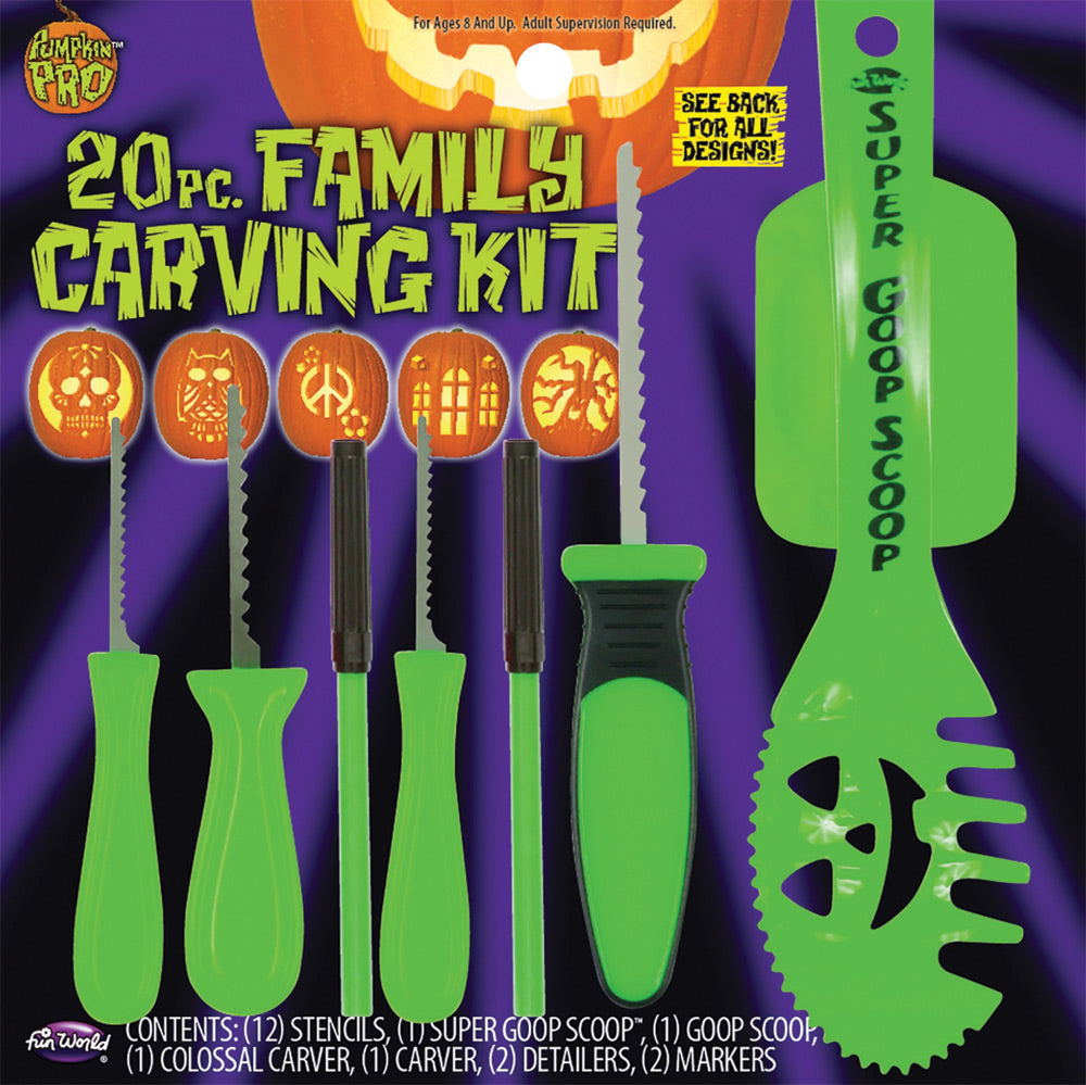 20-Piece Pumpkin Carving Set Halloween Pumpkin Decorations - Tophatter Daily Deals