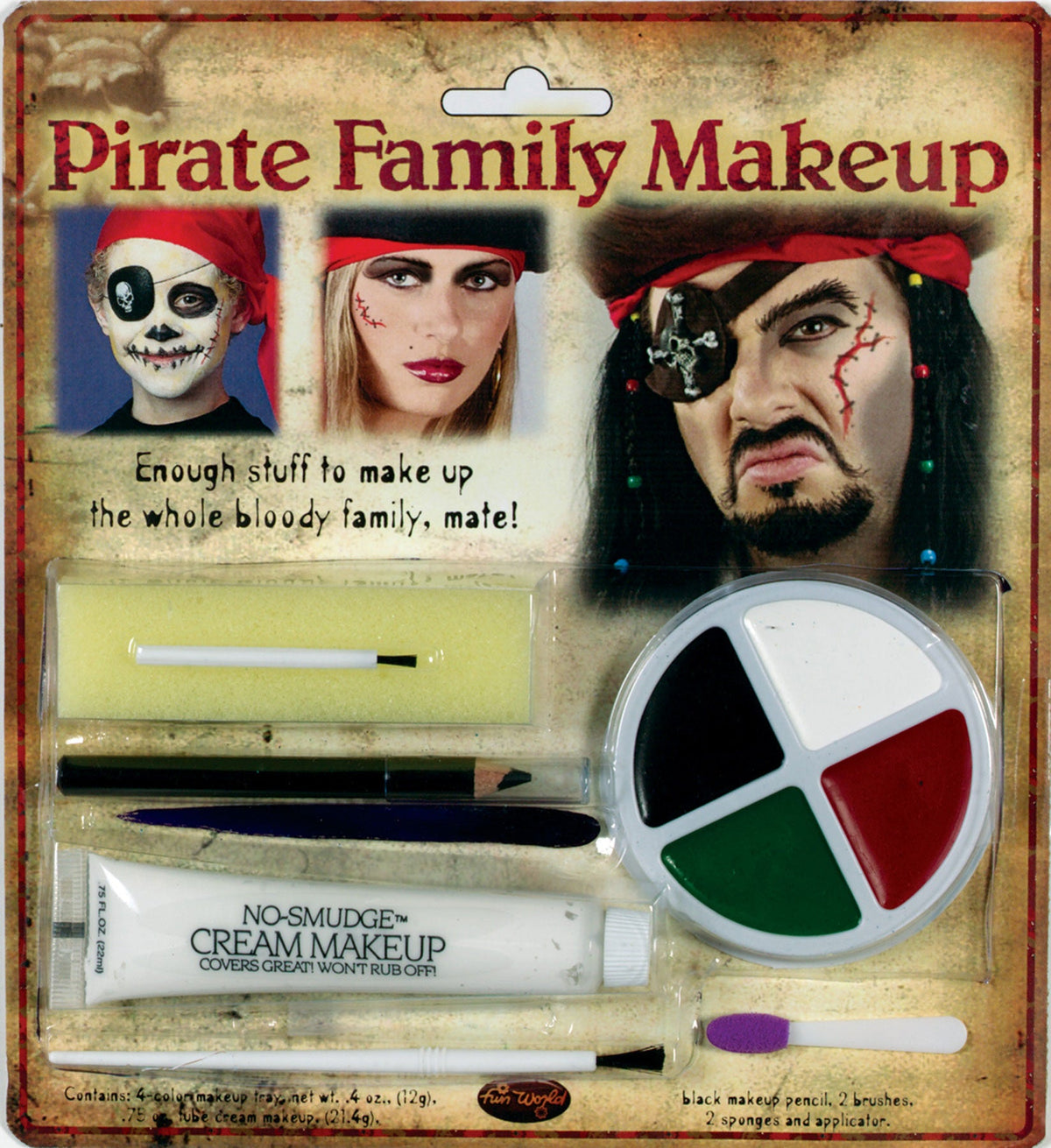 Pirate Family Makeup Kit Special Effects Makeup - Tophatter Daily Deals