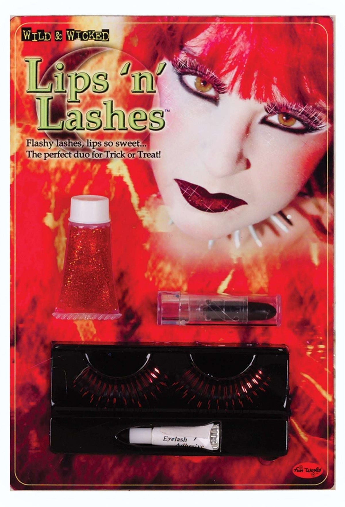 Lips & Lashes Devil Red Costume Accessories - Tophatter Daily Deals