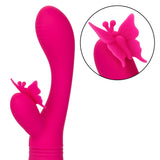 Butterfly Kiss Flutter Vibrator in Pink with 10 Vibration Functions and Dual Motors > Vibrators > Ladies > Rabbit - Tophatter Daily Deals