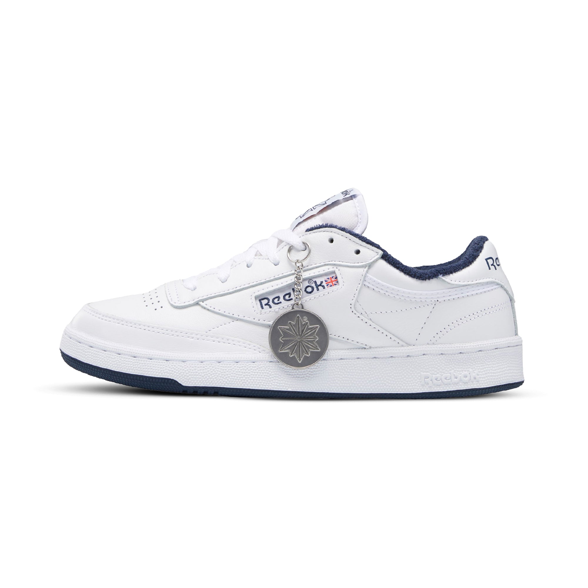 Reebok Men's Club C 85 Shoes White Conavy Footwear - Tophatter Daily Deals