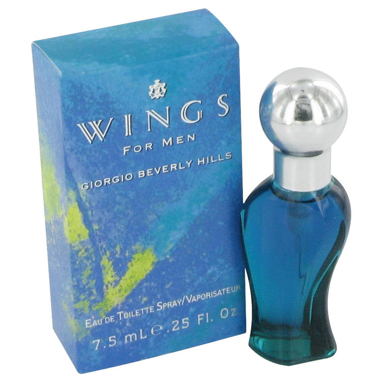 WINGS by Giorgio Beverly Hills Mini EDT Spray .25 oz for Men Default Title Beauty & Fragrance - Tophatter Daily Deals