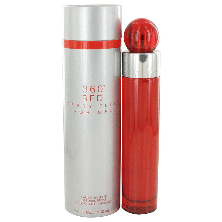 Perry Ellis 360 Red by Perry Ellis Eau De Toilette Spray 3.4 oz for Men Default Title Beauty & Fragrance - Tophatter Daily Deals