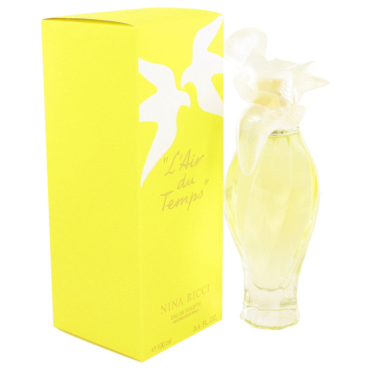 L'AIR DU TEMPS by Nina Ricci Eau De Toilette Spray With Bird Cap 3.3 oz for Women Default Title Beauty & Fragrance - Tophatter Daily Deals