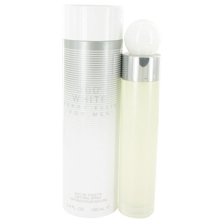 Perry Ellis 360 White by Perry Ellis Eau De Toilette Spray 3.4 oz for Men Default Title Beauty & Fragrance - Tophatter Daily Deals