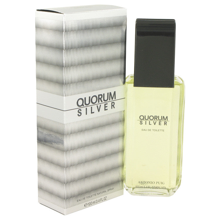 Quorum Silver by Puig Eau De Toilette Spray 3.4 oz for Men Default Title Beauty & Fragrance - Tophatter Daily Deals