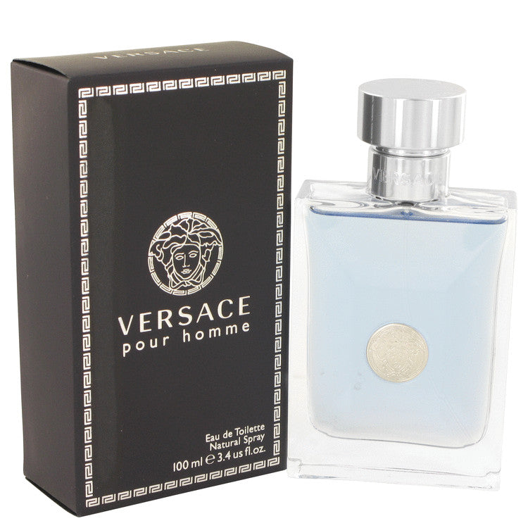 Versace Pour Homme by Versace Eau De Toilette Spray 3.4 oz for Men Default Title Beauty & Fragrance - Tophatter Daily Deals