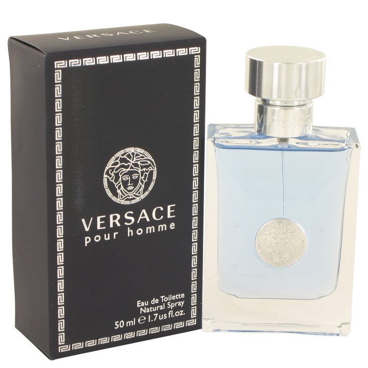 Versace Pour Homme by Versace Eau De Toilette Spray 1.7 oz for Men Default Title Beauty & Fragrance - Tophatter Daily Deals