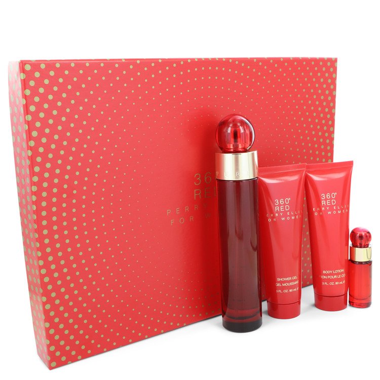 Perry Ellis 360 Red by Perry Ellis Gift Set -- for Women Default Title Beauty & Fragrance - Tophatter Daily Deals