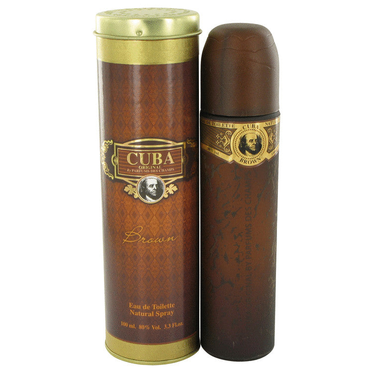 CUBA Brown by Fragluxe Eau De Toilette Spray 3.4 oz for Men Default Title Beauty & Fragrance - Tophatter Daily Deals