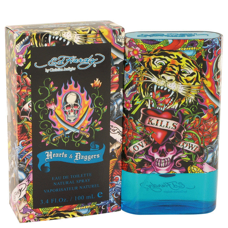 Ed Hardy Hearts & Daggers by Christian Audigier Eau De Toilette Spray 3.4 oz for Men Default Title Beauty & Fragrance - Tophatter Daily Deals