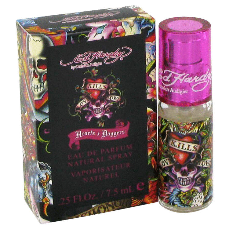 Ed Hardy Hearts & Daggers by Christian Audigier Mini EDP Spray .25 oz for Women Default Title Beauty & Fragrance - Tophatter Daily Deals