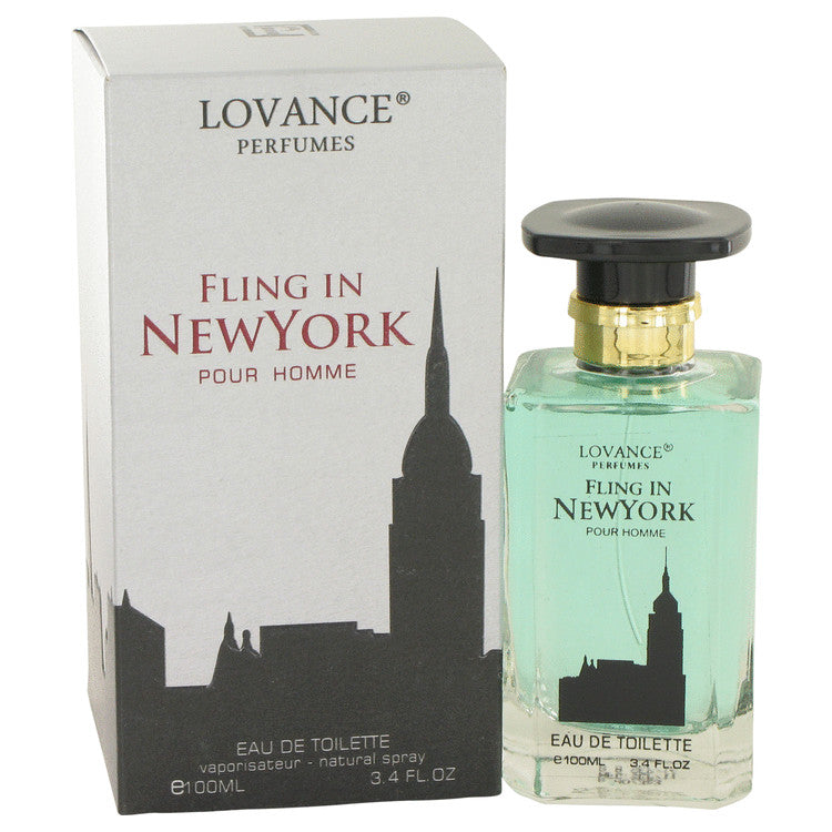 Fling In New York by Lovance Eau De Toilette Spray 3.4 oz for Men Default Title Beauty & Fragrance - Tophatter Daily Deals