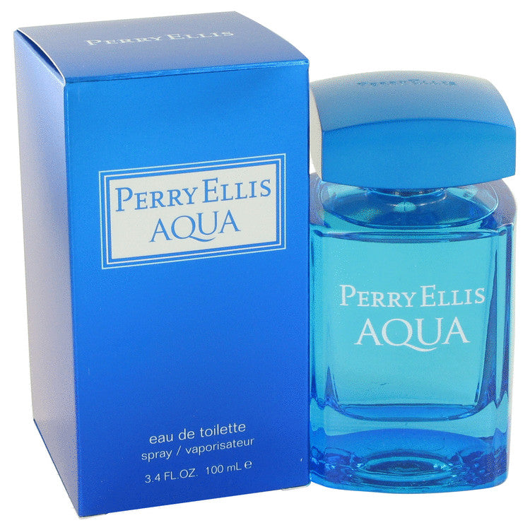 Perry Ellis Aqua by Perry Ellis Eau De Toilette Spray 3.4 oz for Men Default Title Beauty & Fragrance - Tophatter Daily Deals