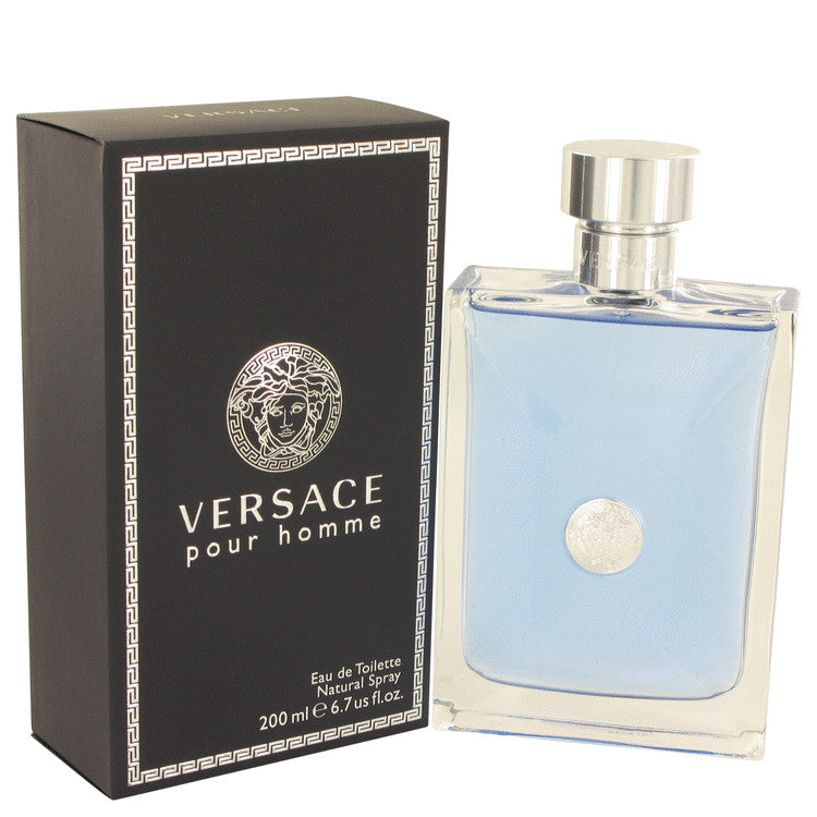 Versace Pour Homme by Versace Eau De Toilette Spray 6.7 oz for Men Default Title Beauty & Fragrance - Tophatter Daily Deals