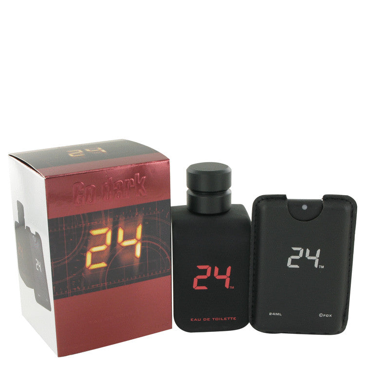 24 Go Dark The Fragrance by ScentStory Eau De Toilette Spray + .8 oz Mini Pocket Spray 3.4 oz for Men Default Title Beauty & Fragrance - Tophatter Daily Deals